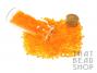 Transparent Frosted Light Orange Size 11-0 Seed Beads